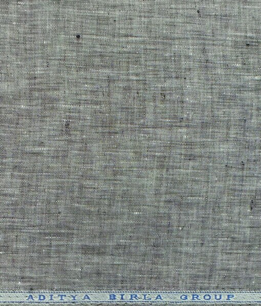 Linen Club Grey 60 LEA 100% Pure Linen Kurta Fabric