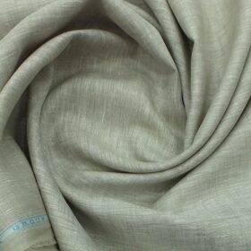 Linen Club Oyster Beige 60 LEA 100% Pure Linen Kurta Fabric