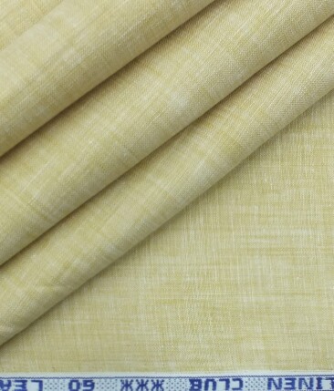 Linen Club Beige 60 LEA 100% Pure Linen Shirt Fabric