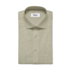 Linen Club Oat Beige 60 LEA 100% Pure Linen Shirt Fabric
