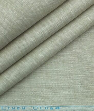 Linen Club Oyster Beige 60 LEA 100% Pure Linen Shirt Fabric