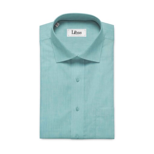 Linen Club Tiffany Blue 70 LEA 100% Pure Linen Shirt Fabric