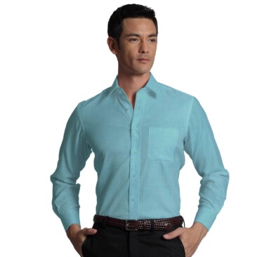 Linen Club Tiffany Blue 70 LEA 100% Pure Linen Shirt Fabric