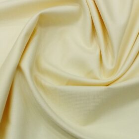Arvind Men's Cream Cotton Royal Oxford Weave Shirt Fabric