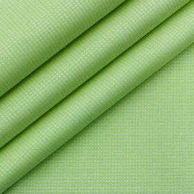 Arvind Men's Light Green Cotton Royal Oxford Weave Shirt Fabric