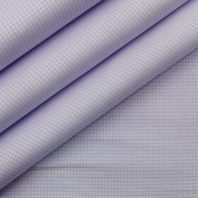 Arvind Men's Light Purple Cotton Royal Oxford Weave Shirt Fabric