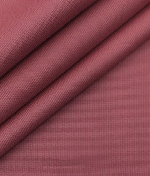 Bombay Rayon Men's Raspberry Red Giza Cotton Satin Weave Shirt Fabric