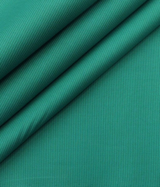Bombay Rayon Men's Sea Green Giza Cotton Satin Weave Shirt Fabric