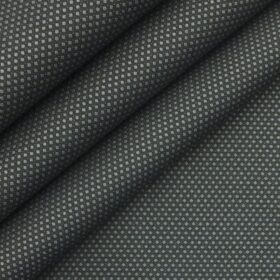 Exquisite Men's Blackish Grey Cotton PinPoint Oxford Weave Shirt Fabric