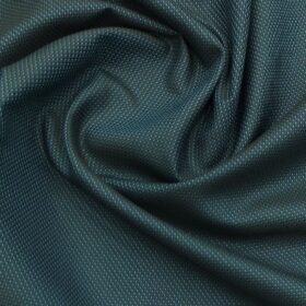 Exquisite Men's Dark Sea Green Cotton PinPoint Oxford Weave Shirt Fabric