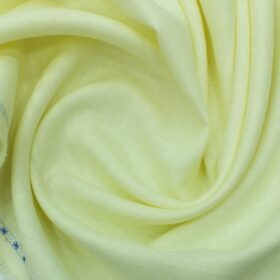 Nemesis Lemonish Cream 100% Pure Linen Kurta Fabric