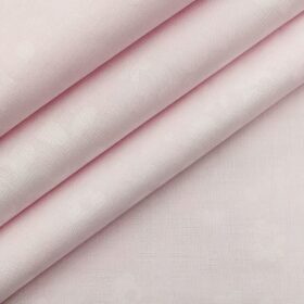 Nemesis Men's Baby Pink Giza Cotton Jacquard Shirt Fabric