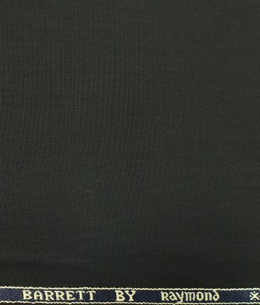Raymond Men's Black Solid Poly Viscose Trouser Fabric (Unstitched - 1.25 Mtr)