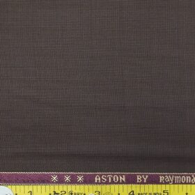 Raymond Men's Brownish Maroon Self Check Poly Viscose Trouser Fabric (Unstitched - 1.25 Mtr)