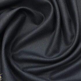 Raymond Men's Dark Blue Self Design Poly Viscose Trouser Fabric (Unstitched - 1.20 Mtr)