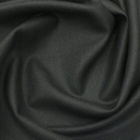 Raymond Men's Dark Greenish Grey Self Check Poly Viscose Trouser Fabric (Unstitched - 1.25 Mtr)