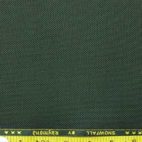 Raymond Men's Pine Green Structured Poly Viscose Trouser Fabric (Unstitched - 1.25 Mtr)