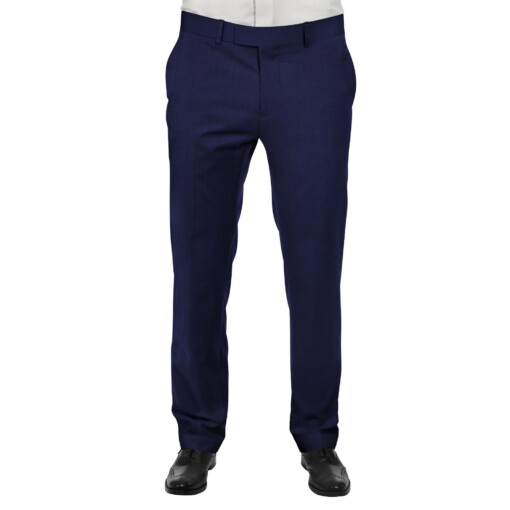 Raymond Men's Royal Blue Structured Poly Viscose Trouser Fabric (Unstitched - 1.25 Mtr)
