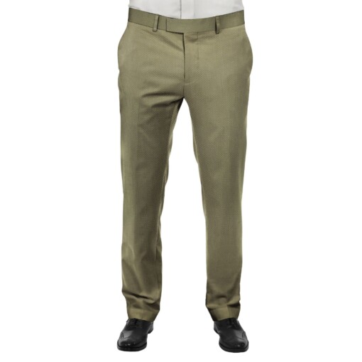Raymond Men's Beige Dotted Structured Poly Viscose Party Wear Trouser Fabric (Unstitched - 1.25 Mtr)