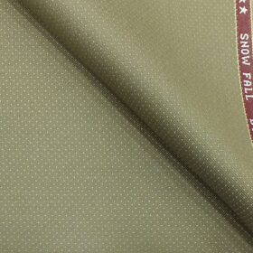Raymond Men's Beige Dotted Structured Poly Viscose Party Wear Trouser Fabric (Unstitched - 1.25 Mtr)