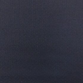 Raymond Men's Dark Navy Blue Dotted Structured Poly Viscose Party Wear Trouser Fabric (Unstitched - 1.25 Mtr)