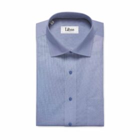 Soktas Men's Light Blue 120's Giza Cotton Self Design Shirt Fabric