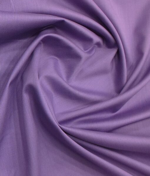 Soktas Men's Regal Purple 120's Giza Cotton Self Design Shirt Fabric