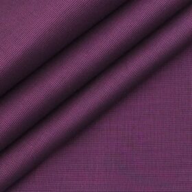Solino Men's Dark Magenta Giza Cotton Oxford Weave Shirt Fabric