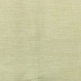 Linen Club Egg Nog Beige 100% Pure Linen Self Design Unstitched Trouser Fabric