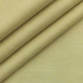 Linen Club Parmesean Beige 100% Pure Linen Self Design Unstitched Trouser Fabric