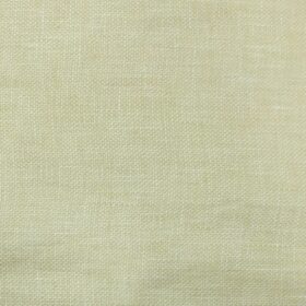 Arvind Butter Milk Beige 100% Pure Linen 25 LEA Structured Unstitched Trouser Fabric