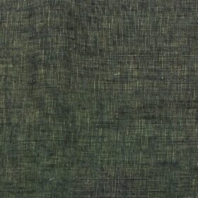 Arvind Green 100% Pure Linen 25 LEA Structured Unstitched Trouser Fabric