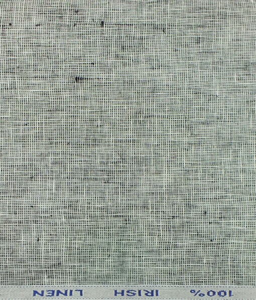 Arvind Light Grey 100% Pure Linen 25 LEA Structured Unstitched Trouser Fabric