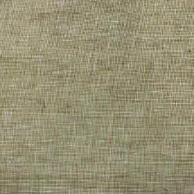 Arvind Butter Sand Beige 100% Pure Linen 25 LEA Structured Unstitched Trouser Fabric