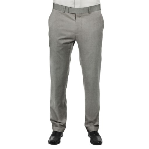 Raymond Light Worsted Grey Trouser Fabric With Exquisite Light Grey Self Design Shirt Fabric (Unstitched)