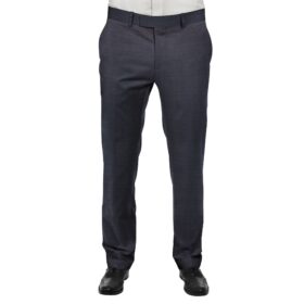 Raymond Dark Blue Self Design Trouser Fabric With Exquisite White Checks Shirt Fabric (Unstitched)