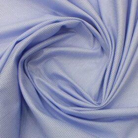 Raymond Dark Royal Blue Self Design Trouser Fabric With Exquisite Light Blue Structured Shirt Fabric (Unstitched)