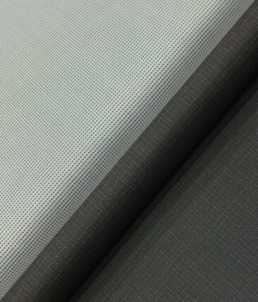 Raymond Blackish Grey Self Design Trouser Fabric With Exquisite Light Grey Structured Shirt Fabric (Unstitched)