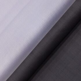 Raymond Dark Purple Self Check Trouser Fabric With Arvind Light Purple Structured 100% Cotton Premium Shirt Fabric (Unstitched)