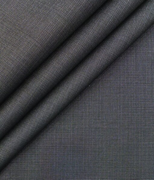 Don & Julio (D & J) Dark Grey Sparkle Structured Premium Party Wear Three Piece Unstitched Suit Length Fabric (Unstitched - 3.75 Mtr)