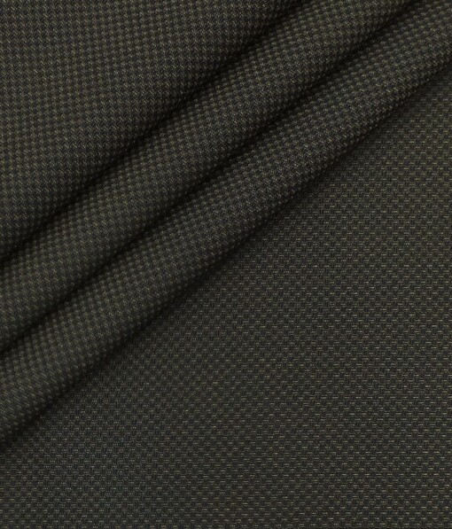 Don & Julio (D & J) Coffee Brown Structured Premium Party Wear Three Piece Unstitched Suit Length Fabric (Unstitched - 3.75 Mtr)