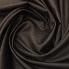 Don & Julio (D & J) Coffee Brown Dotted Premium Party Wear Three Piece Unstitched Suit Length Fabric (Unstitched - 3.75 Mtr)
