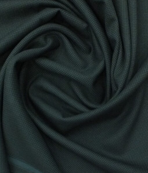 Don & Julio (D & J) Dark Sea Green Structured Premium Party Wear Three Piece Unstitched Suit Length Fabric (Unstitched - 3.75 Mtr)