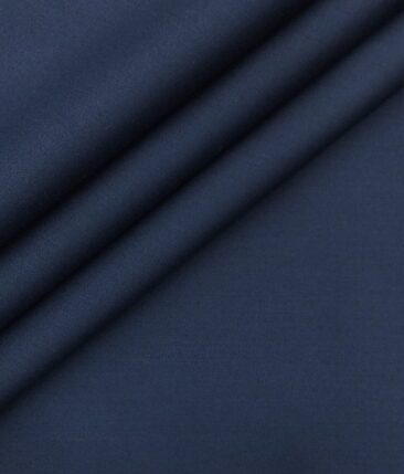 Don & Julio (D & J) Dark Royal Blue Solid Premium Party Wear Three Piece Unstitched Suit Length Fabric (Unstitched - 3.75 Mtr)