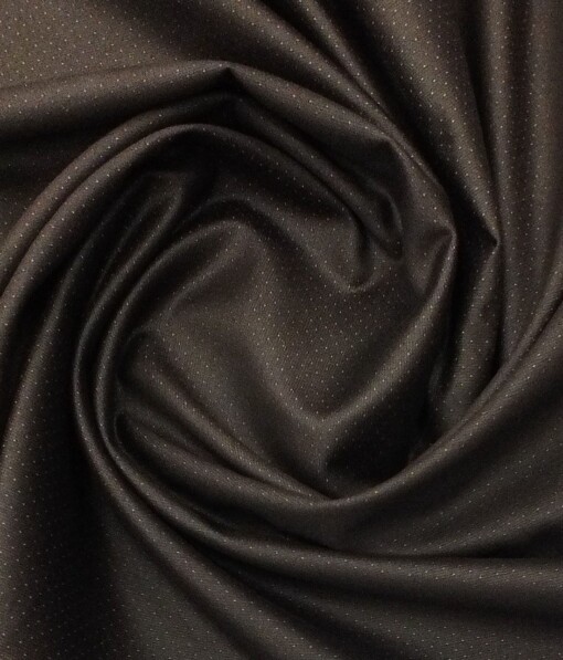 Don & Julio (D & J) Pecan Brown Dotted Premium Party Wear Three Piece Unstitched Suit Length Fabric (Unstitched - 3.75 Mtr)