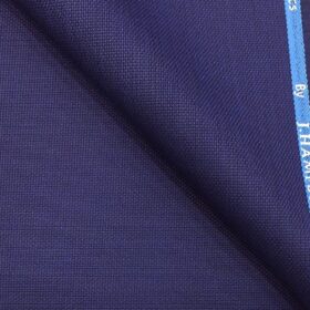 J.Hampstead by Siyaram's Men's Bright Royal Blue Structured Poly Viscose Trouser Fabric (Unstitched - 1.25 Mtr)