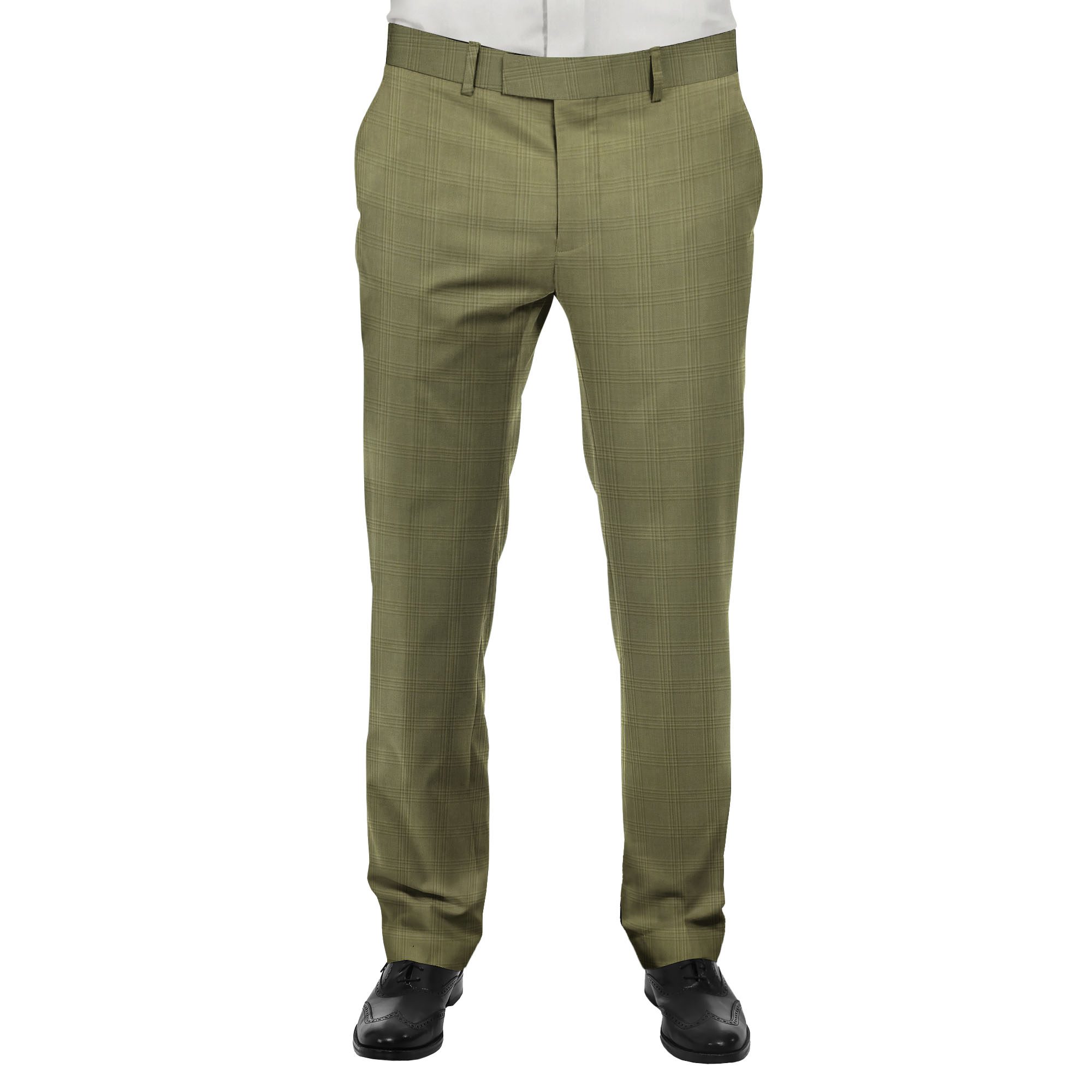 Buy J Hampstead Khaki Regular Fit Flat Front Trousers for Men's Online @  Tata CLiQ