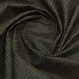 Arvind Dark Brown Self Design 98% Cotton Stretchable Corduroy Trouser Fabric (Unstitched - 1.30 Mtr)