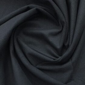 Arvind Dark Blue Structured 98% Cotton Stretchable Corduroy Trouser Fabric (Unstitched - 1.30 Mtr)