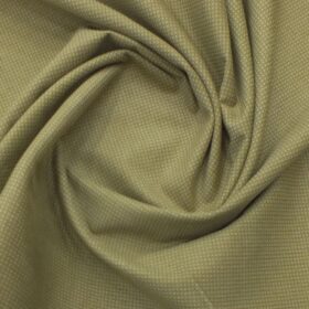 Arvind Fawn Beige Structured 98% Cotton Stretchable Corduroy Trouser Fabric (Unstitched - 1.30 Mtr)
